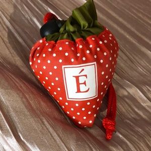 Eminence organic strawberry grocery reusable grocery tote washable bag recycle